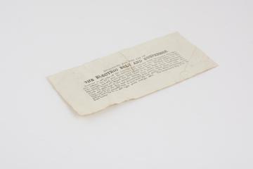 Directions for the use of the Electric Belt and Suspensor