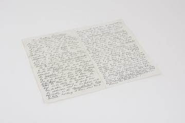 Handwritten directions for use of the 'Battery'