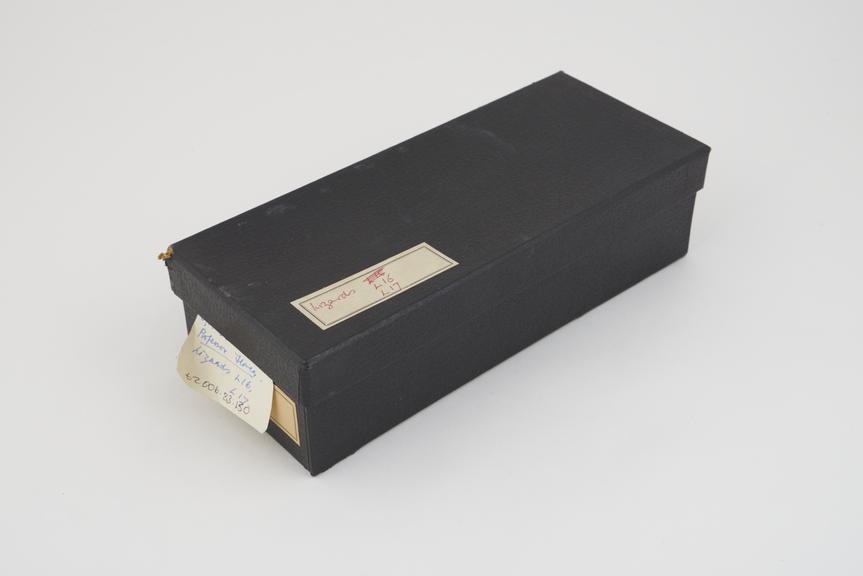 Collection of histological slide sections in black box