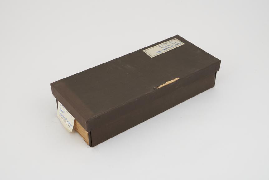 Collection of histological slide sections in black box