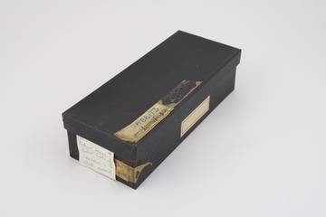 Collection of histological slide sections in black box