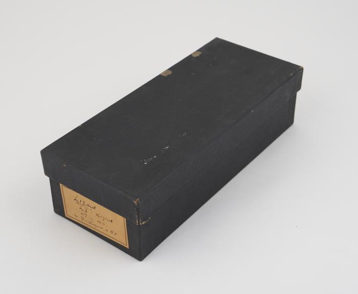 Black slide box, labelled Lizard L3, Regaud, L7