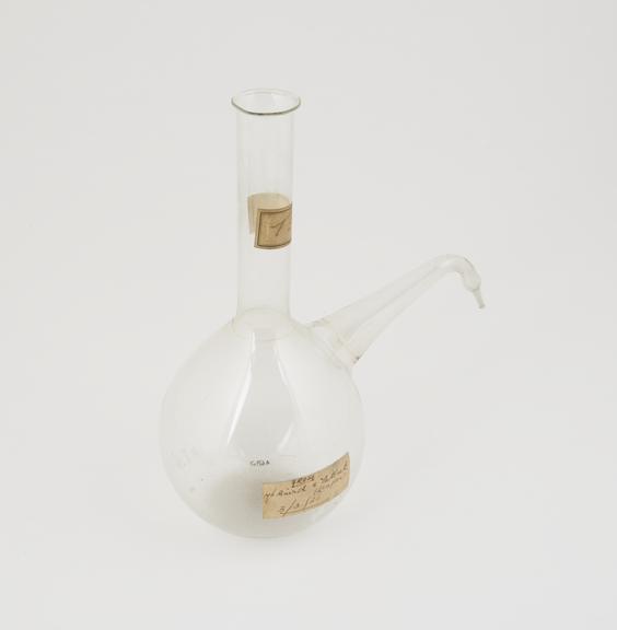 Glass flask, designed by Lister in 1877 and possibly used by