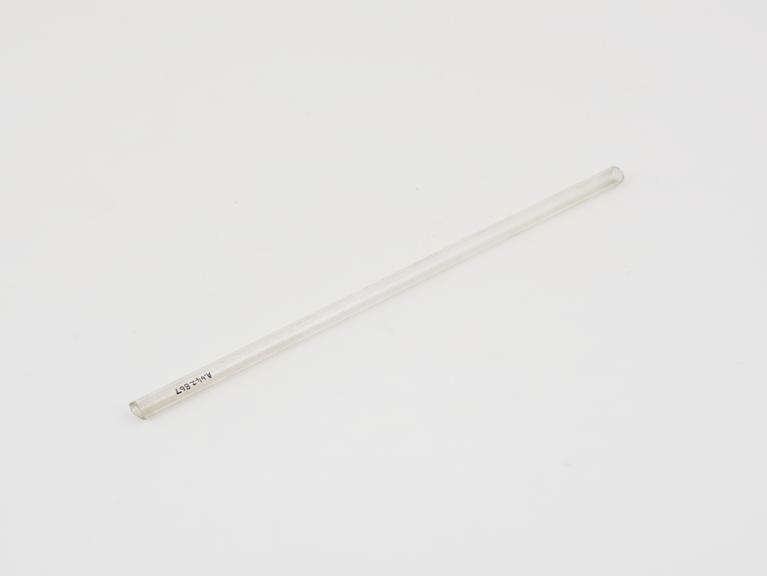 Straight thin glass tubing, from the Lister collection, English