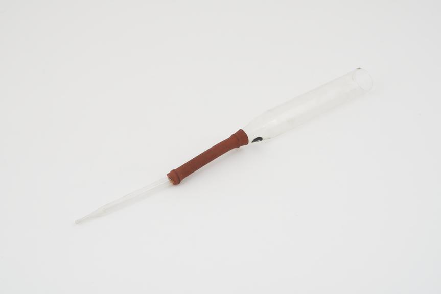 Glass and rubber pipette