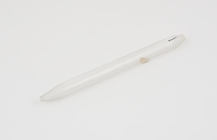 Glass tubing drawn out at ends, from the Lister collection