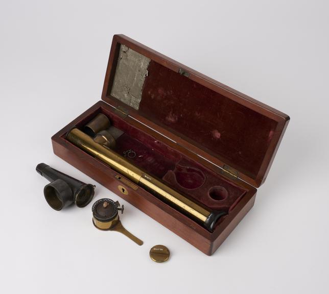 Beale's self-illuminating ophthalmoscope, cased, by Hawksley