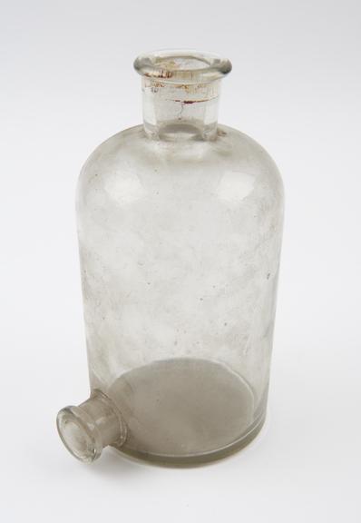 Woulfe's bottle, clear glass, European, from Savory and Moore