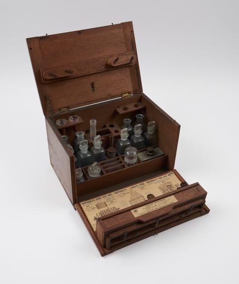 Wooden bacteriological test case, by William Martindale