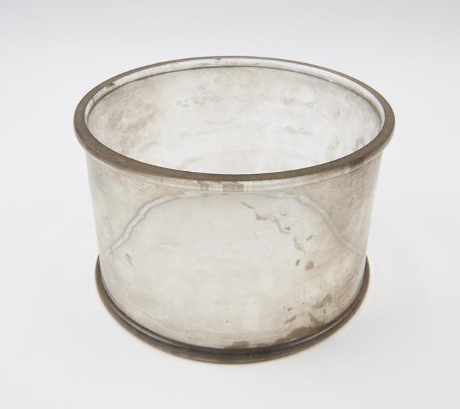 Glass cylinder, probably French, 1870-1930