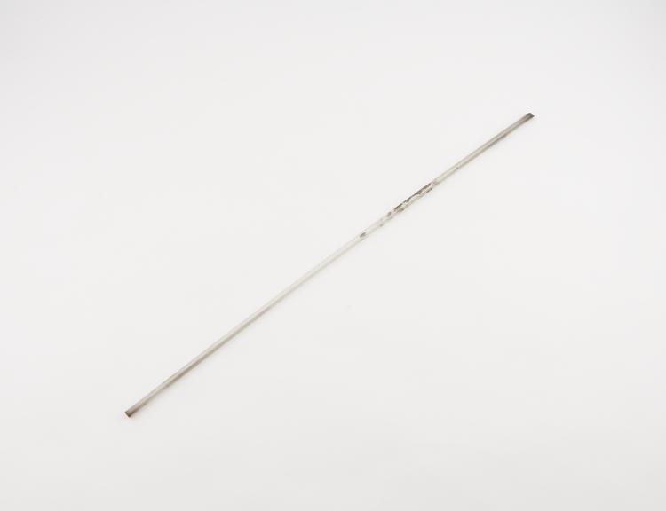 Pipette, glass, narrow tube slightly warped, European, 1870-1930