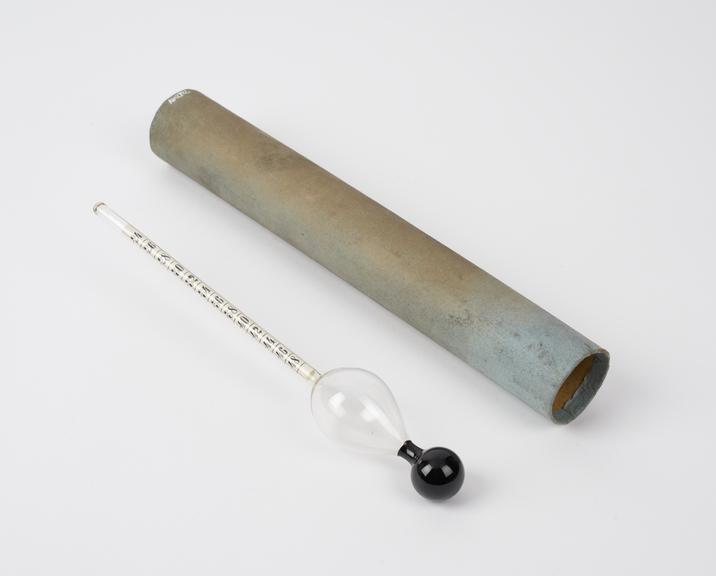 Twaddell's hydrometer, in cardboard case, German, 1900-1910