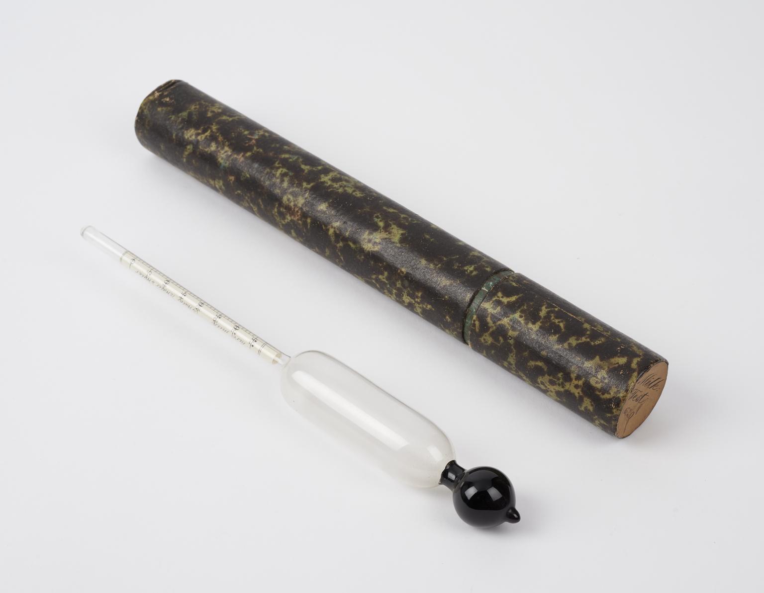 Hydro Meter Invention Hydrometer, glass and metal | Science Museum Group Collection