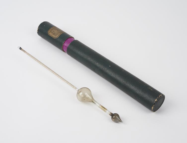 Hydrometer, cased, by Brewer Freres, 43 rue St