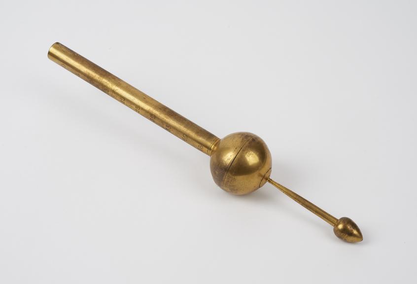 Brass Baume hydrometer, French(?), 1830-1920