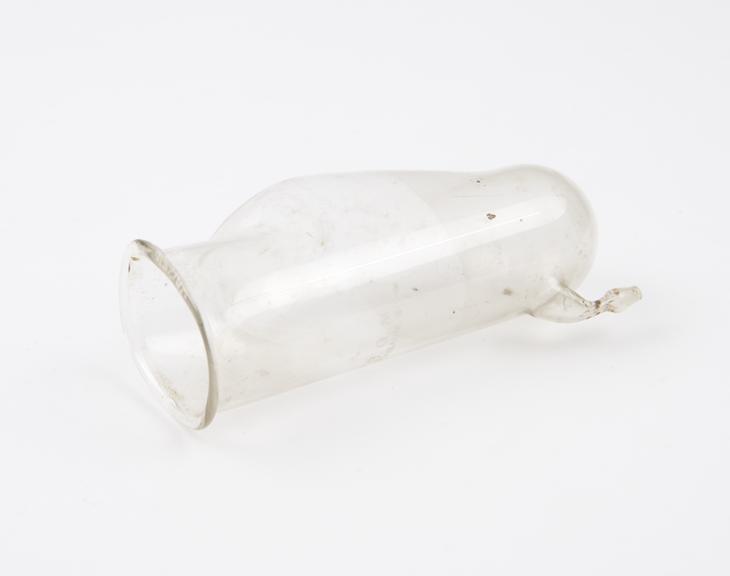 Retort(?), glass, German, by F