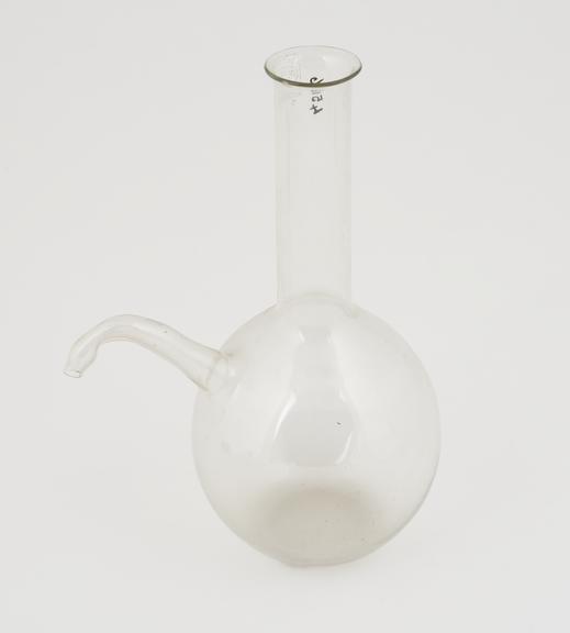 Glass flask, designed by Lister and possibly used by him