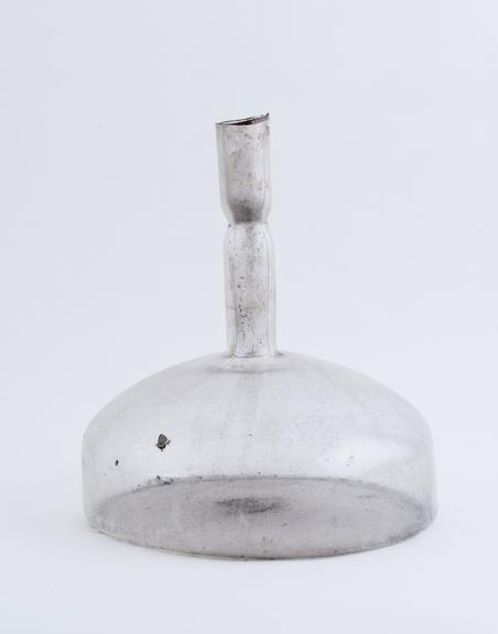 Squat bulbous glass flask