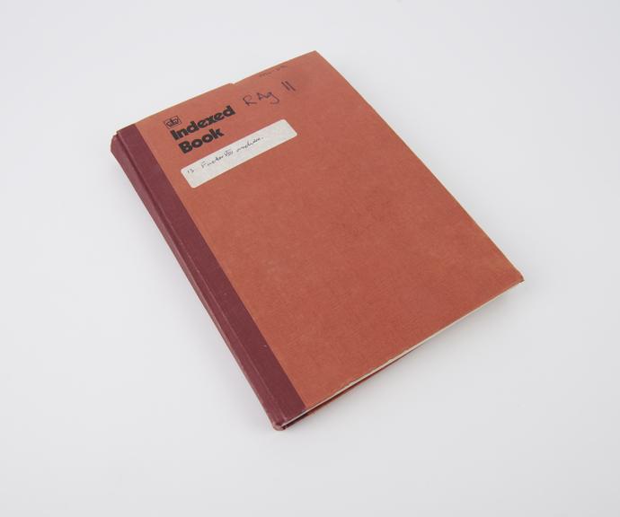 Red lab notebook labelled `R Ag11'