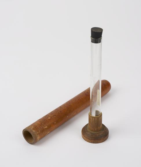 Esbach's ureometer with wooden case