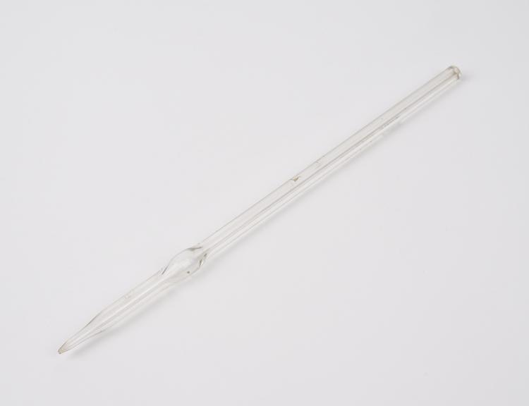 Glass pipette, by Hawksley and Sons, London