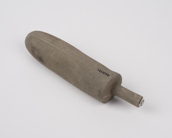 Pipette(?), glass and rubber, 1870-1930