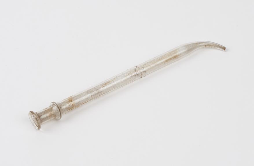 Glass pipette, 1cc, England, 1880-1940