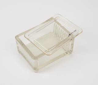 Staining dish (glass) with lid