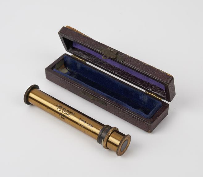 Spectroscope, simple small brass, in case. No.7448