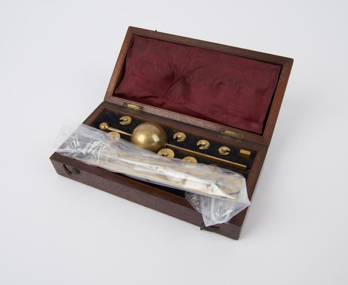 Sikes hydrometer, cased by Loftus, 321 Oxford Street, London