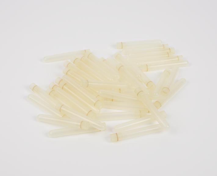 Bag of plastic test tubes, from Dr.E