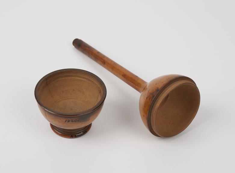 Hydrometer, case only, wooden, European, 19th century