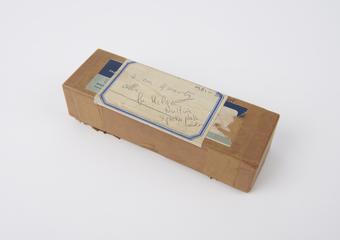 Box containing quartz cells, part of Hilger-Nutting Spectrophotometer, c.1927