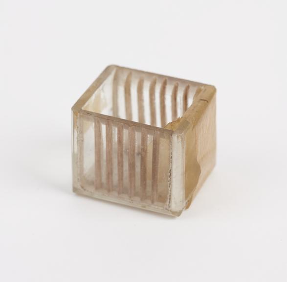 Slide box, clear glass, for storing microscope slides