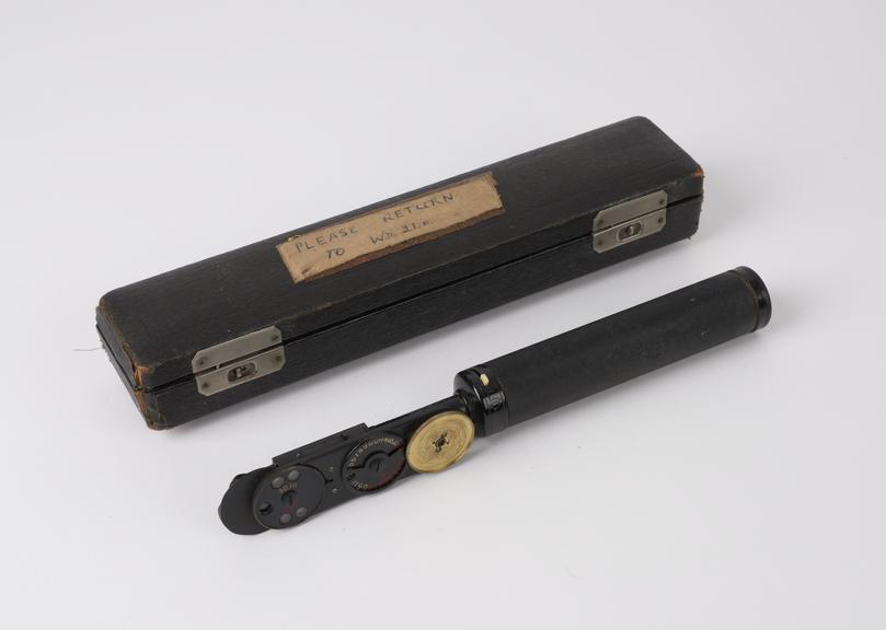 Ophthalmoscope in case circa 1920