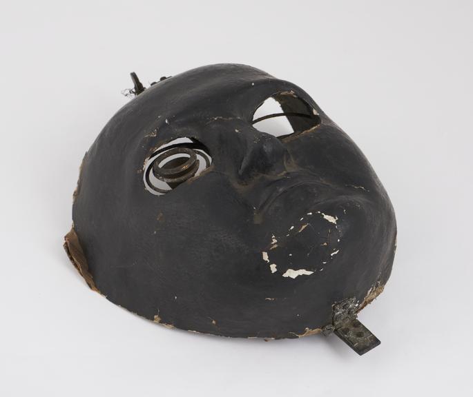 Phantom face, for practising eye operations, 19th century