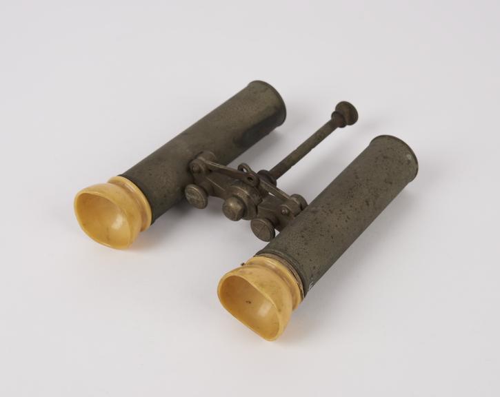 Metal and ivory protective binoculars