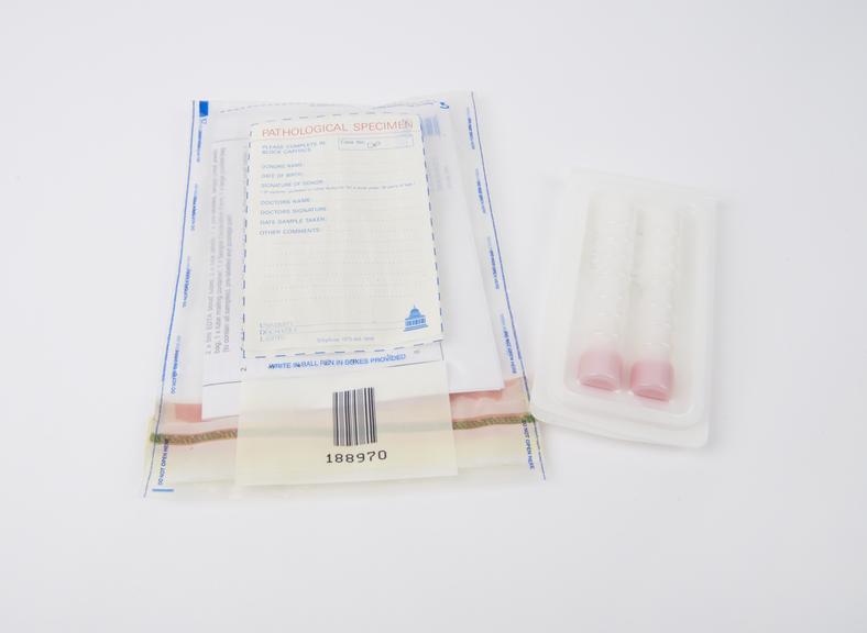 Blood samples paternity DNA testing kit from University