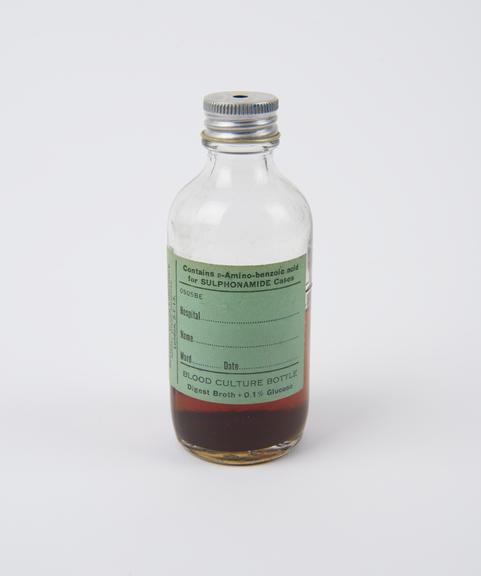 Media Bottle, Blood Culture Bottle, L.C.C., 100ml.