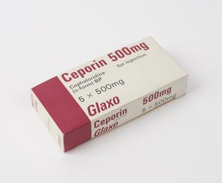 5x50mg "Ceporin" (Cephaloridine) powder for injection