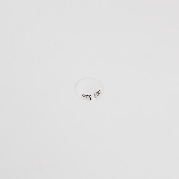 Plastic corneal contact lens, made by Kevin Tuohy, 1958-65