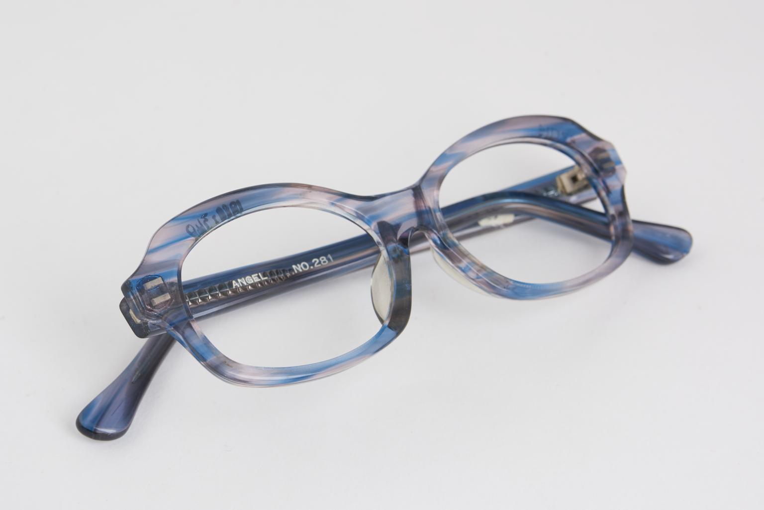 Blue plastic spectacle frames | Science Museum Group Collection