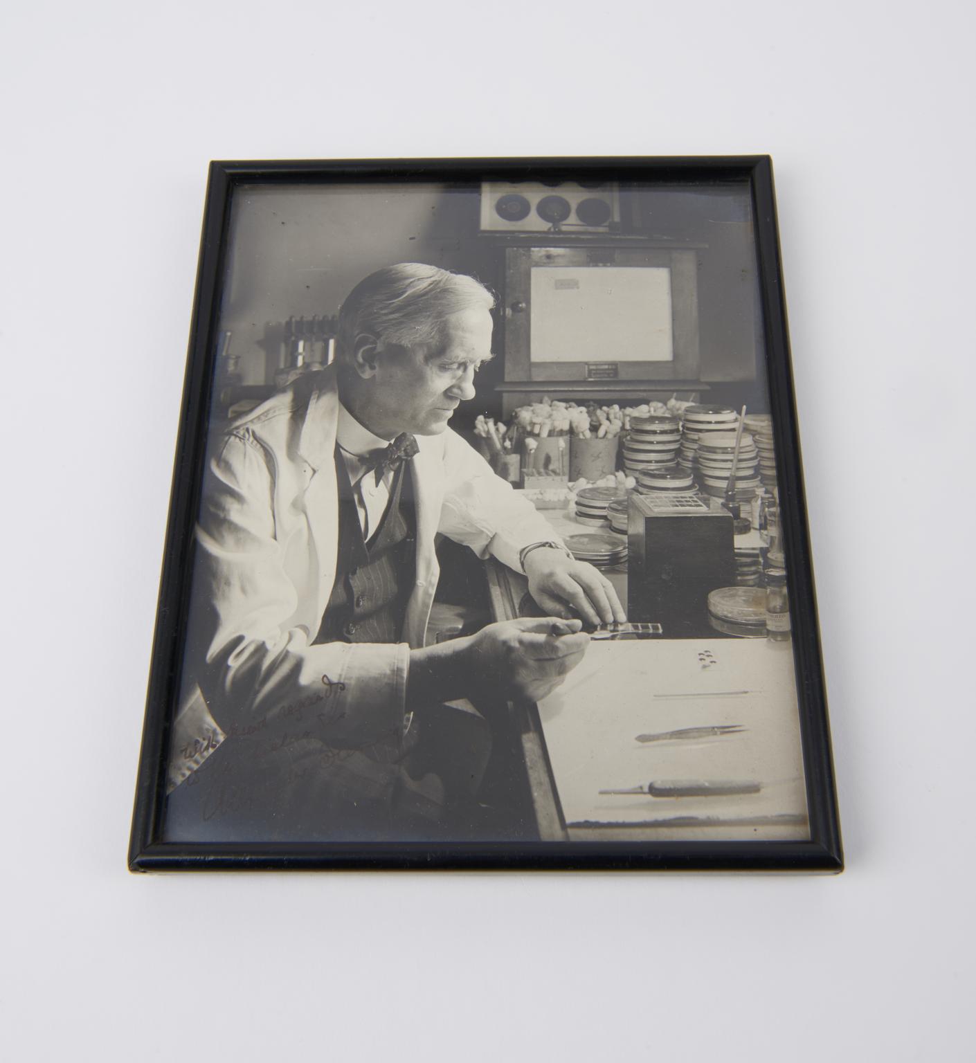 Photograph of Fleming at work | Science Museum Group Collection