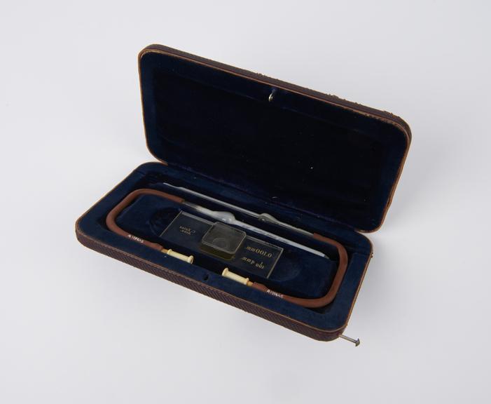 Haematocytometer, in case, by Zeiss, German, 19th century