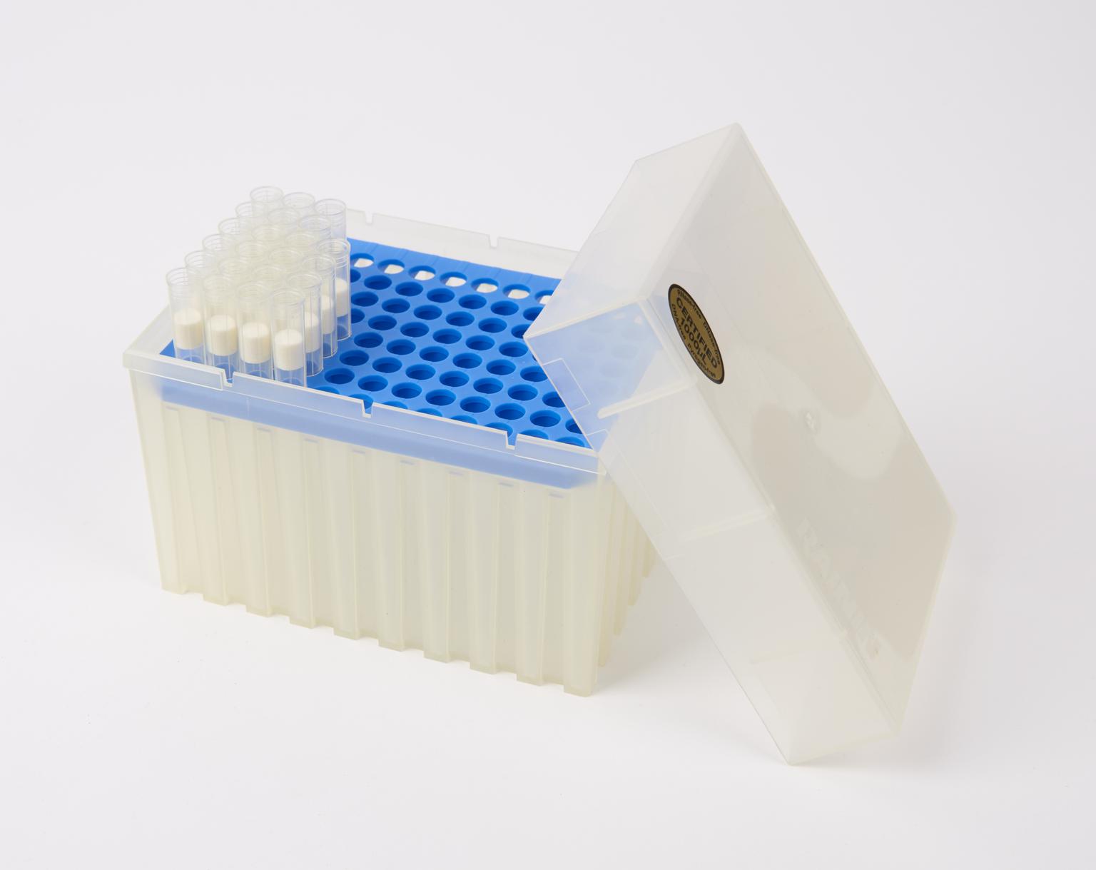 Box of large filter tips. From the lab which conducted research into ...
