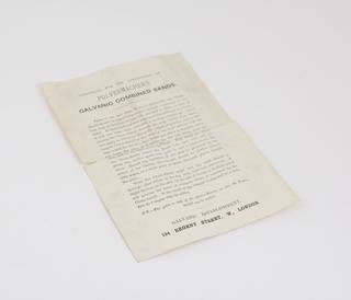 Directions for the Application of Pulvermacher's Galvanic Combined Bands