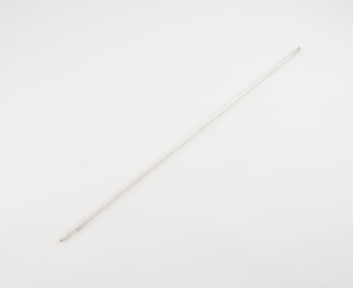 1 glass pipette, graduated