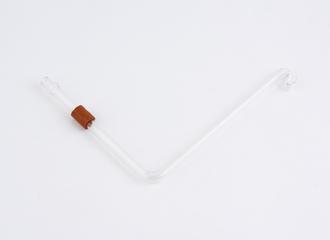Glass pipe with rubber