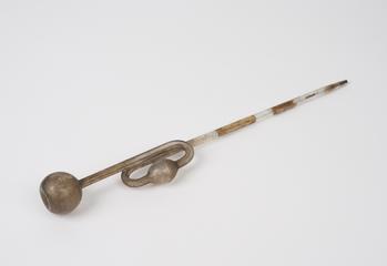 Glass tube with spherical base