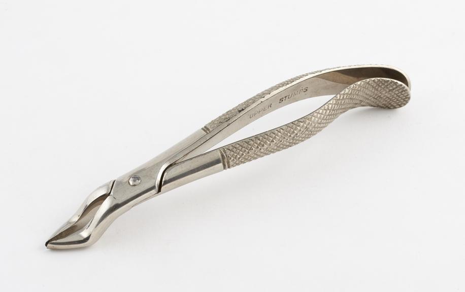 Dental forceps, no.101A, for upper roots, nickel plated steel